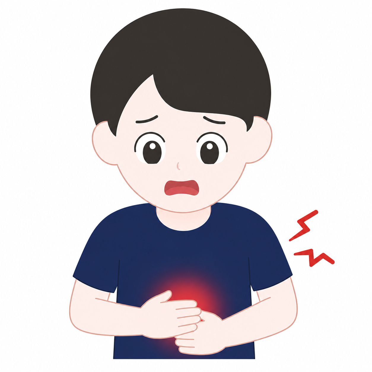배 아파요